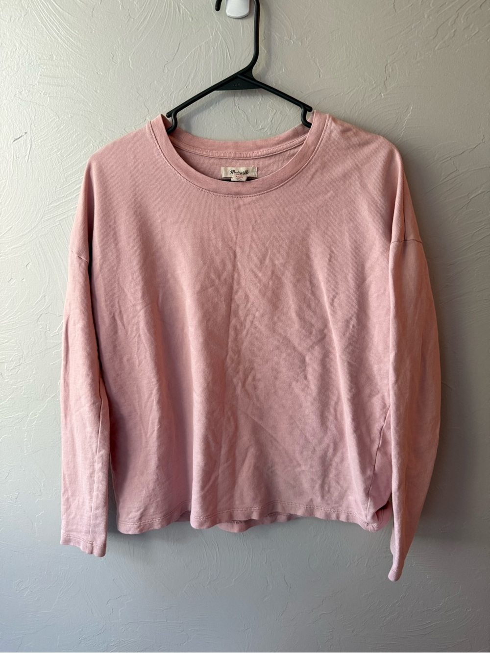 Madewell Dusty Rose Long Sleeve Shirt Women’s XS 100% Cotton